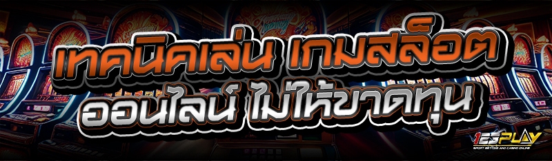 เทคนิคเล่น เกมสล็อตออนไลน์ ไม่